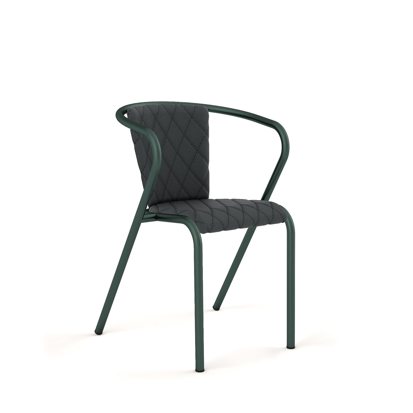 Basil Grain / Synthetic Leather - Graphite