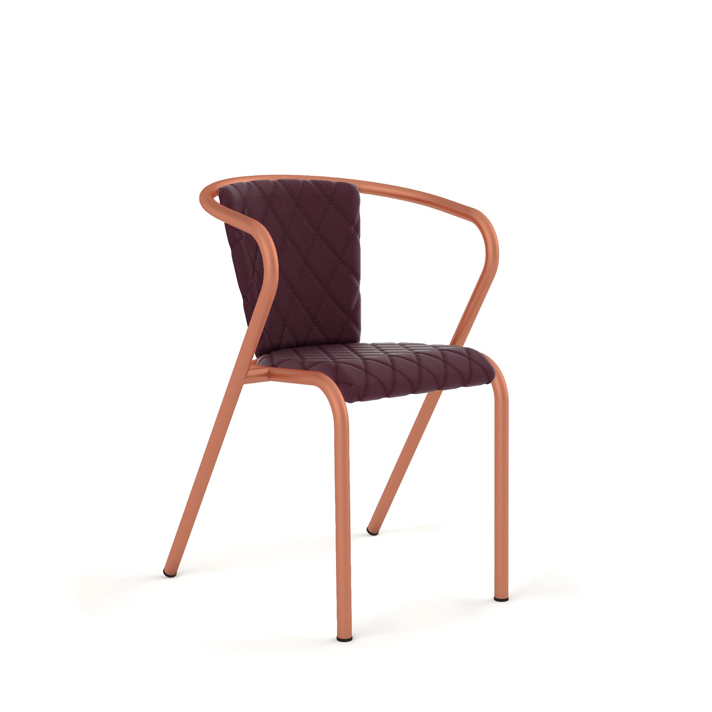 Sandstone Grain / Synthetic Leather - Merlot