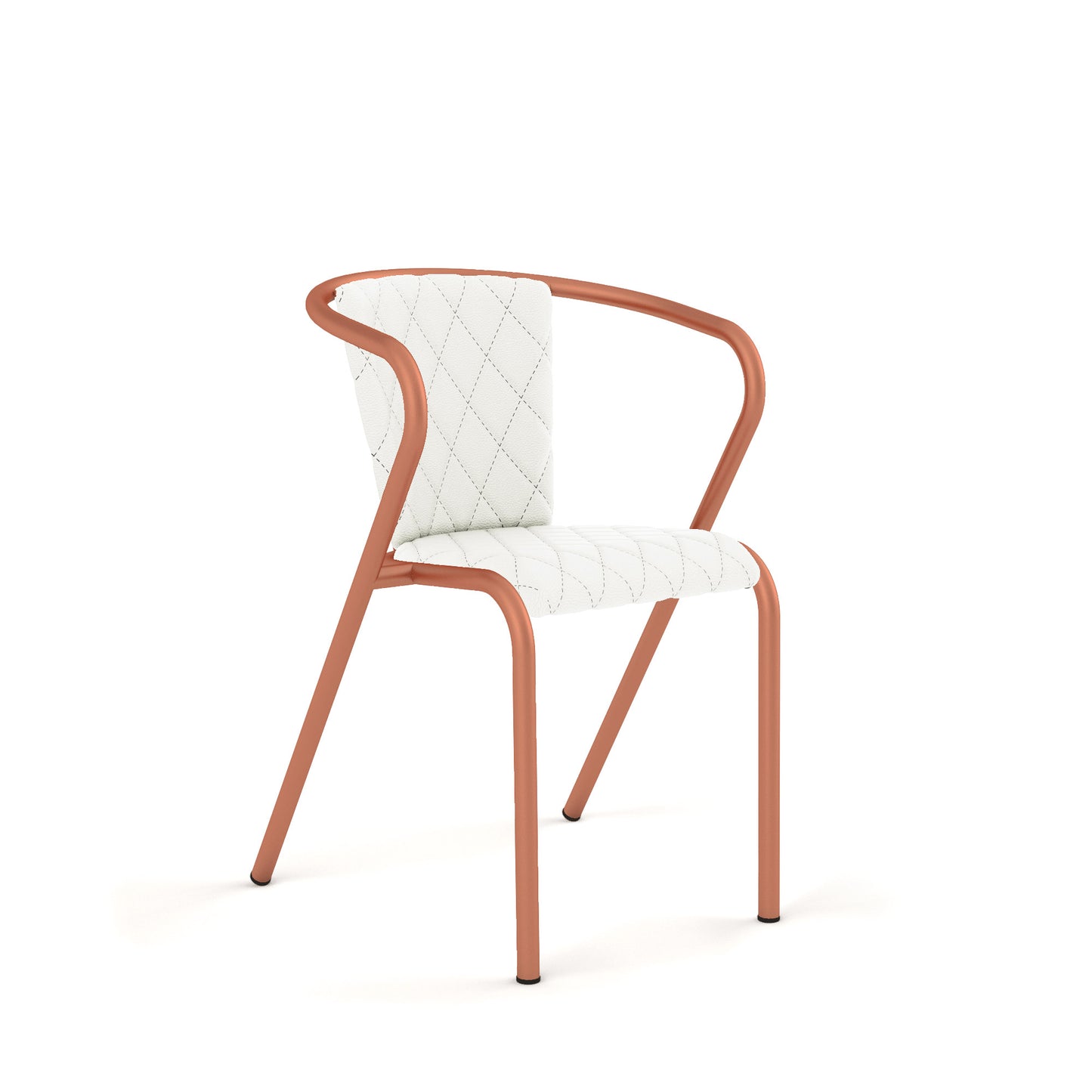 Sandstone Grain / Synthetic Leather - White