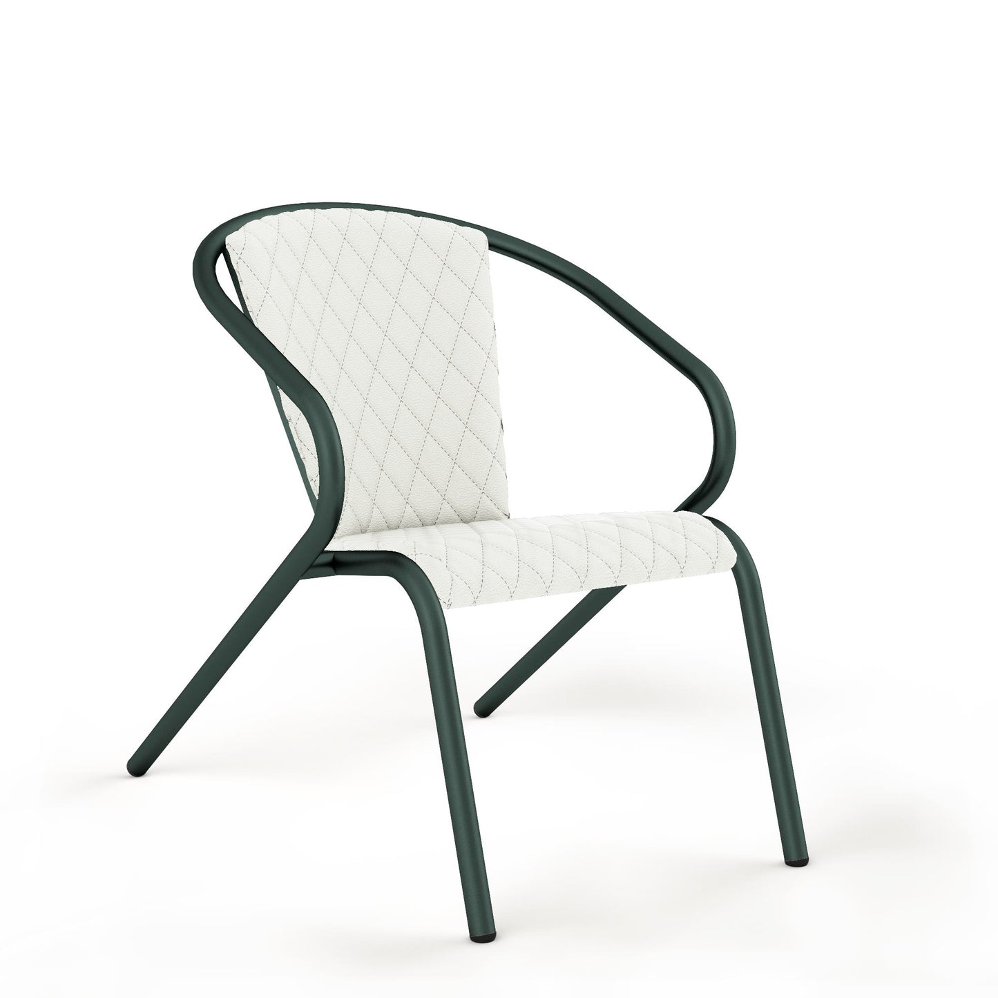 Basil Grain / Natural Leather - White