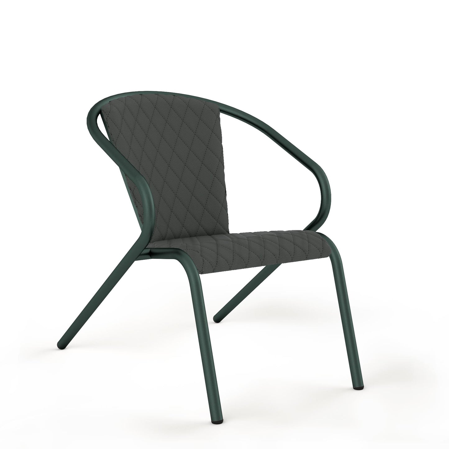 Basil Grain / Synthetic Leather - Graphite