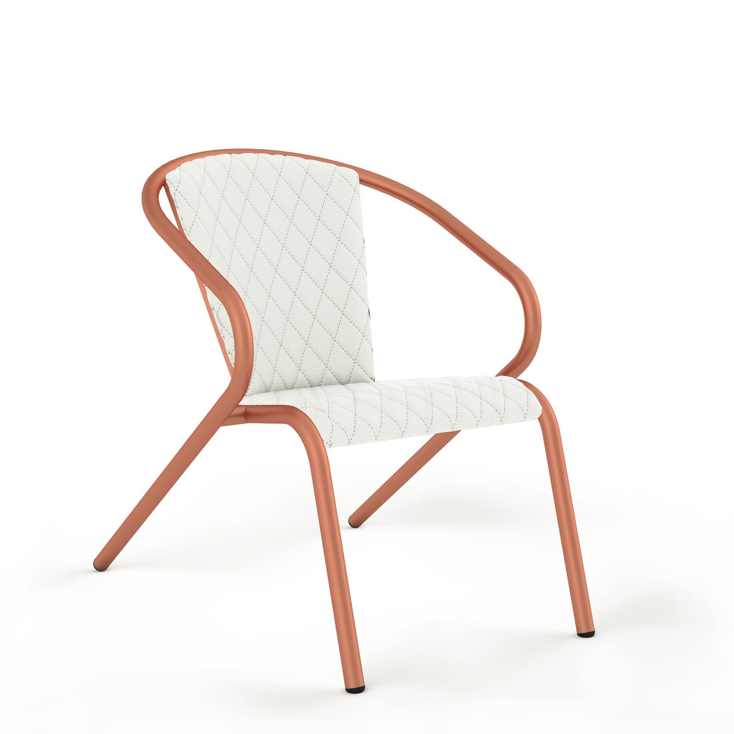 Sandstone Grain / Synthetic Leather - White