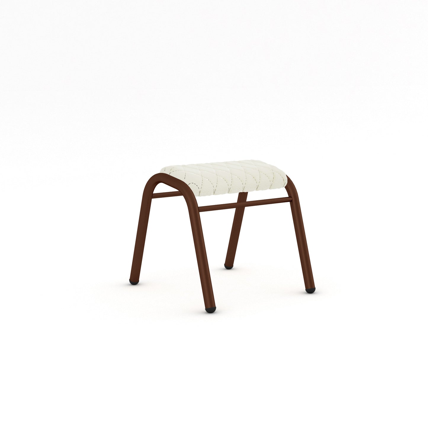 Espresso Grain / Synthetic Leather - White