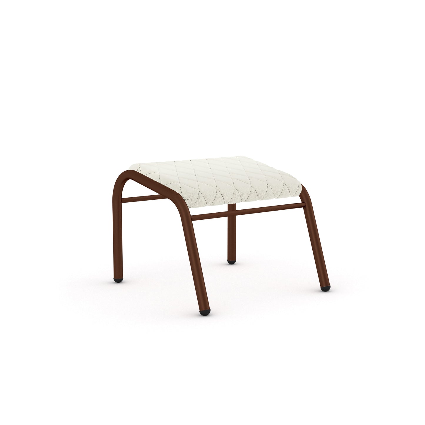 Espresso Grain / Synthetic Leather - White