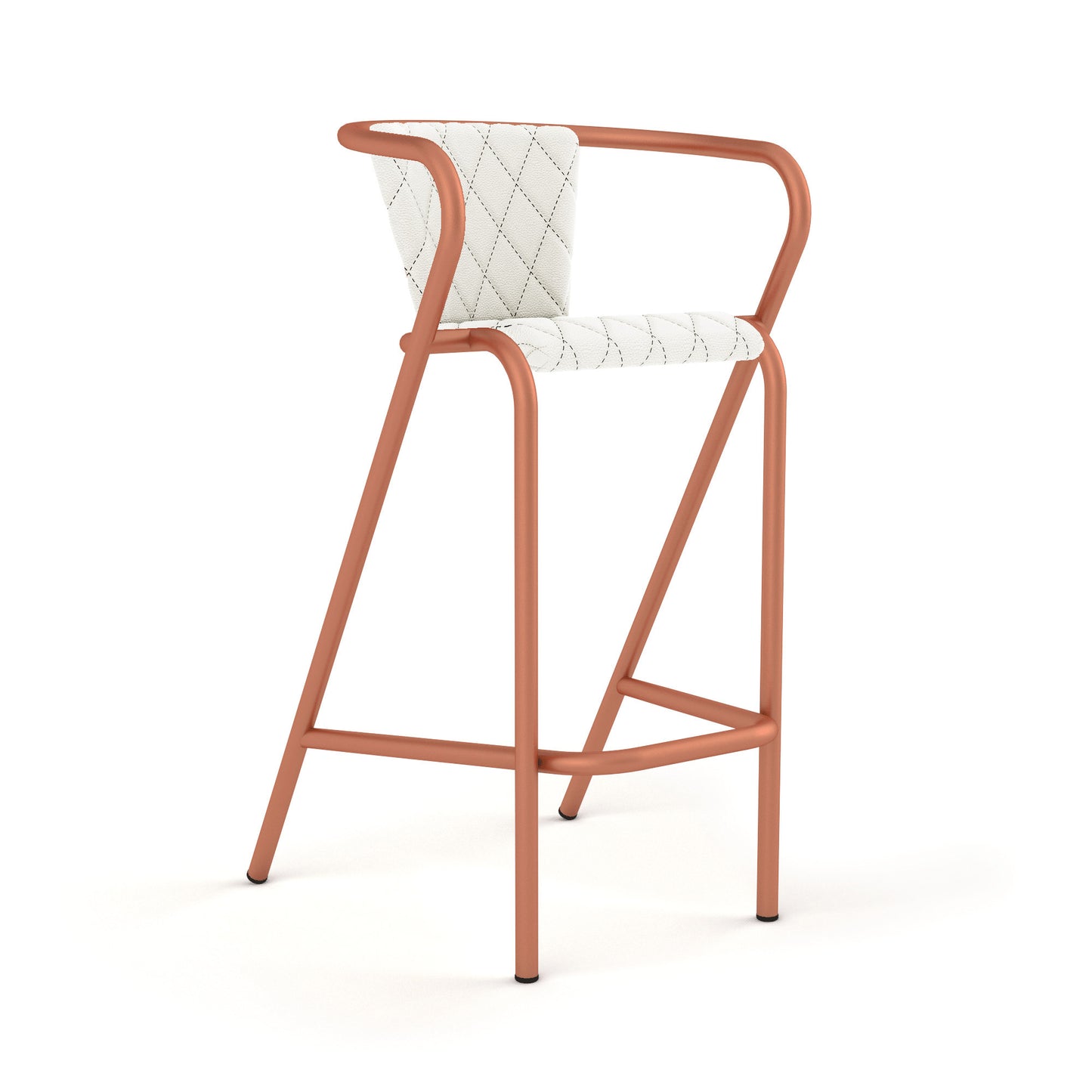 Sandstone Grain / Synthetic Leather - White