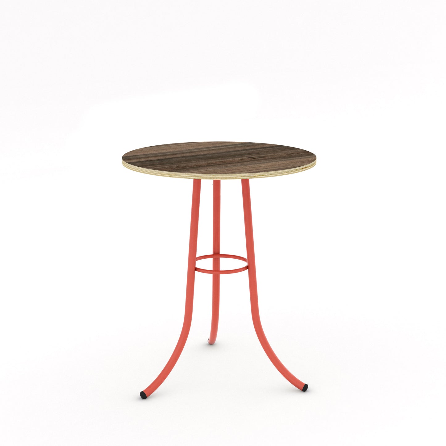 Salmon Pink / Walnut - Wood Veneer
