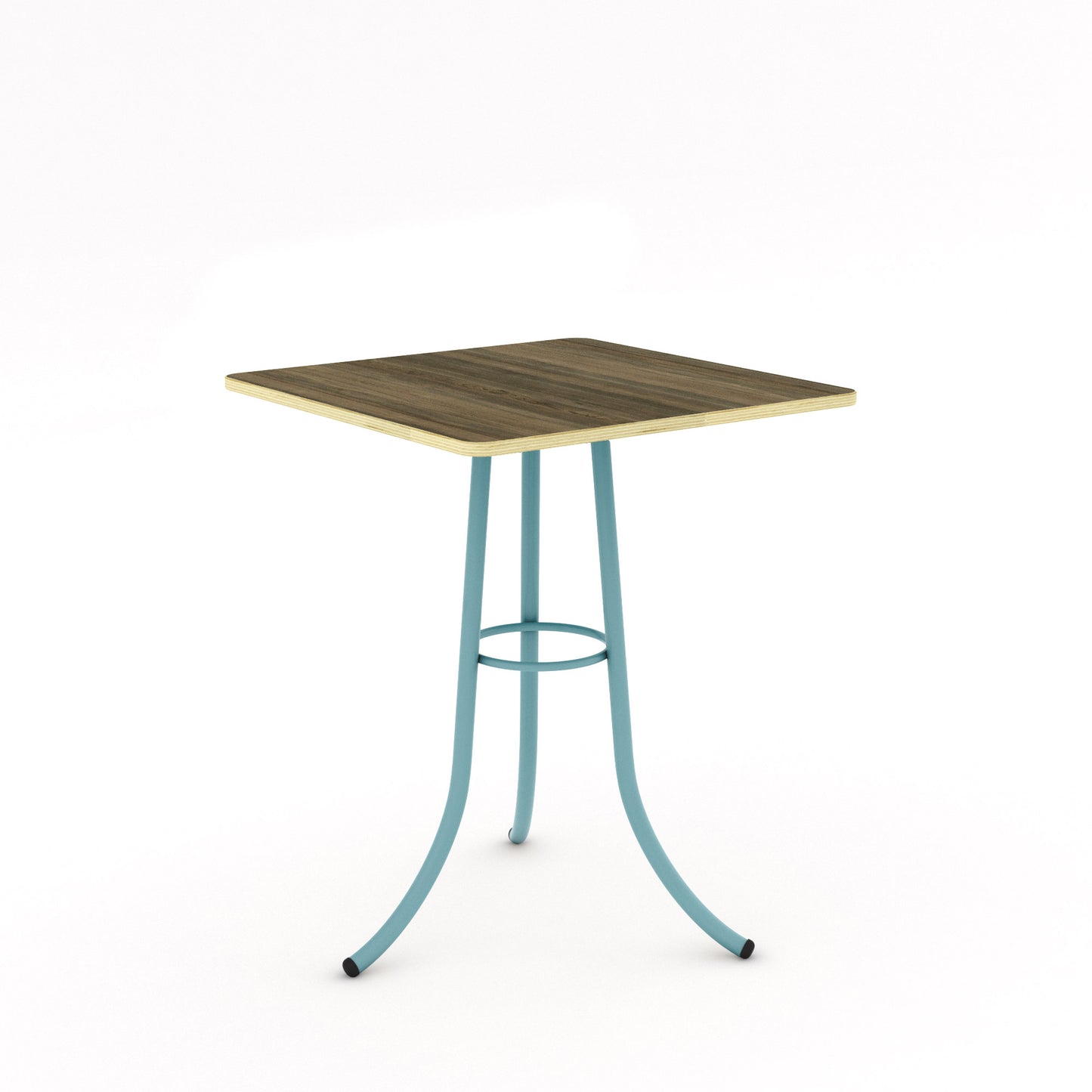 Pastel Turquoise / Walnut - Wood Veneer