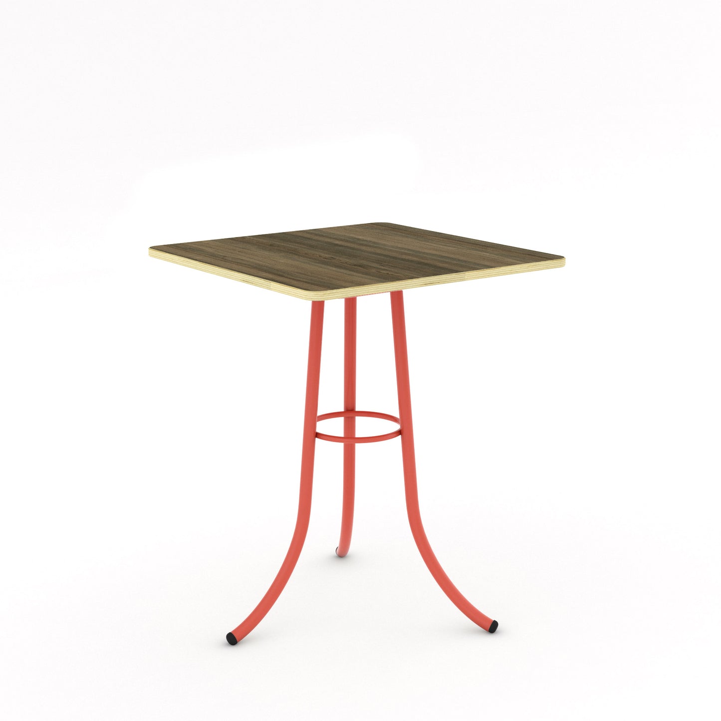 Salmon Pink / Walnut - Wood Veneer