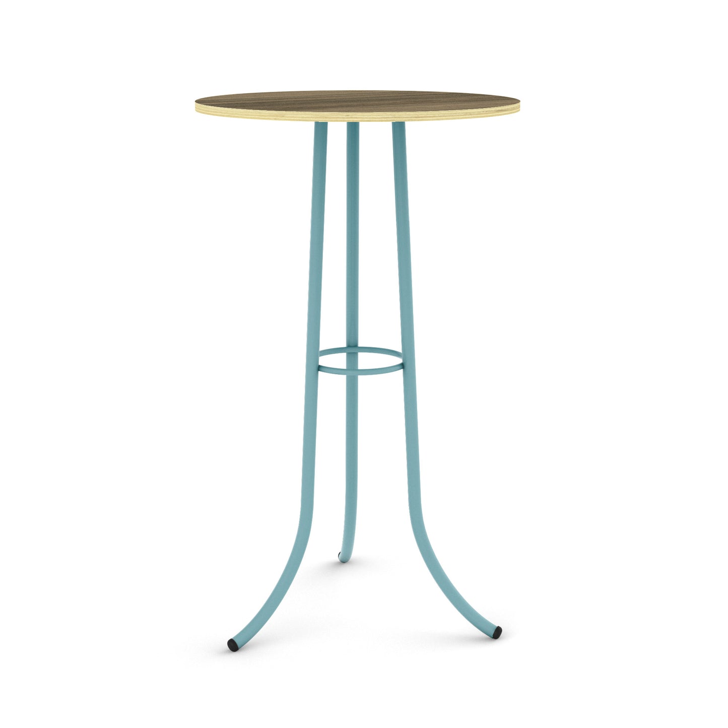 Pastel Turquoise / Walnut - Wood Veneer
