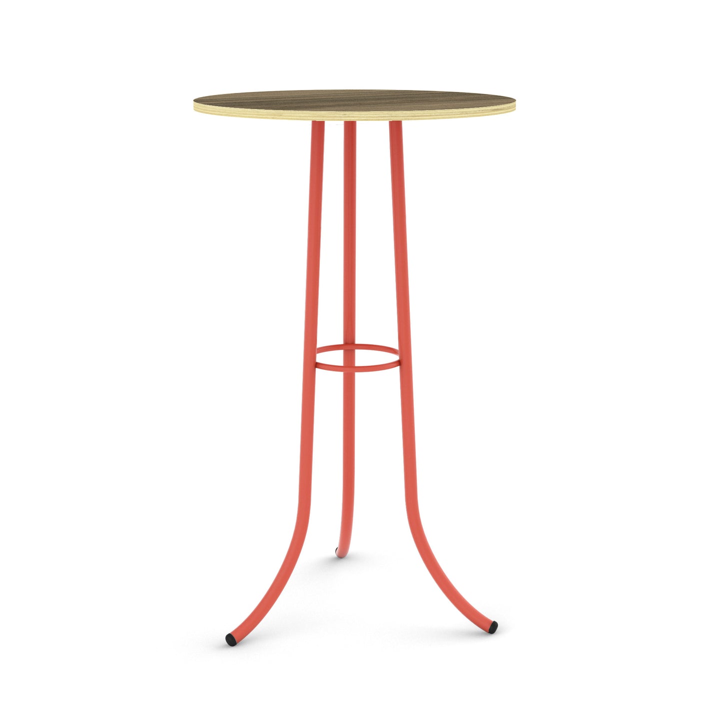 Salmon Pink / Walnut - Wood Veneer