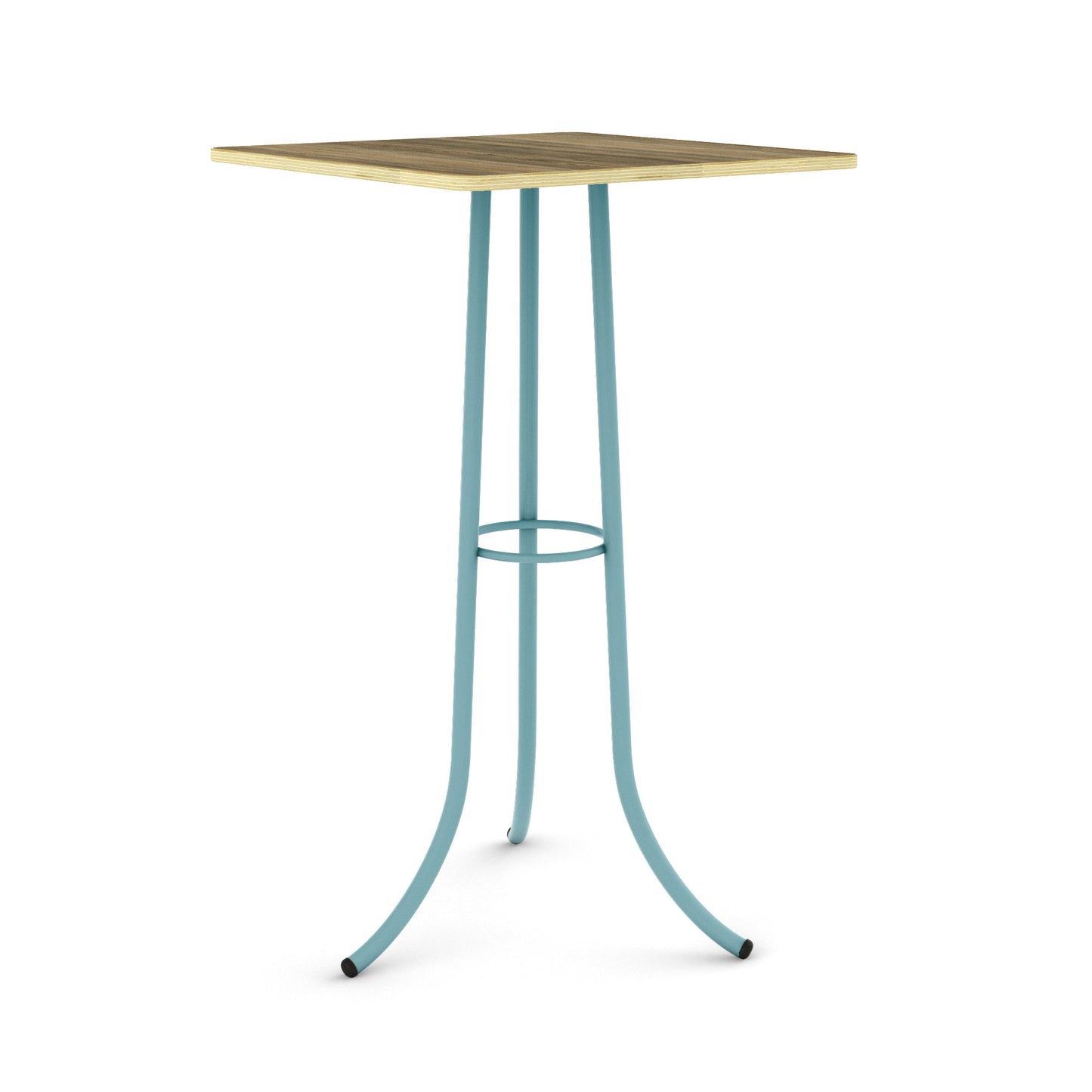 Pastel Turquoise / Walnut - Wood Veneer