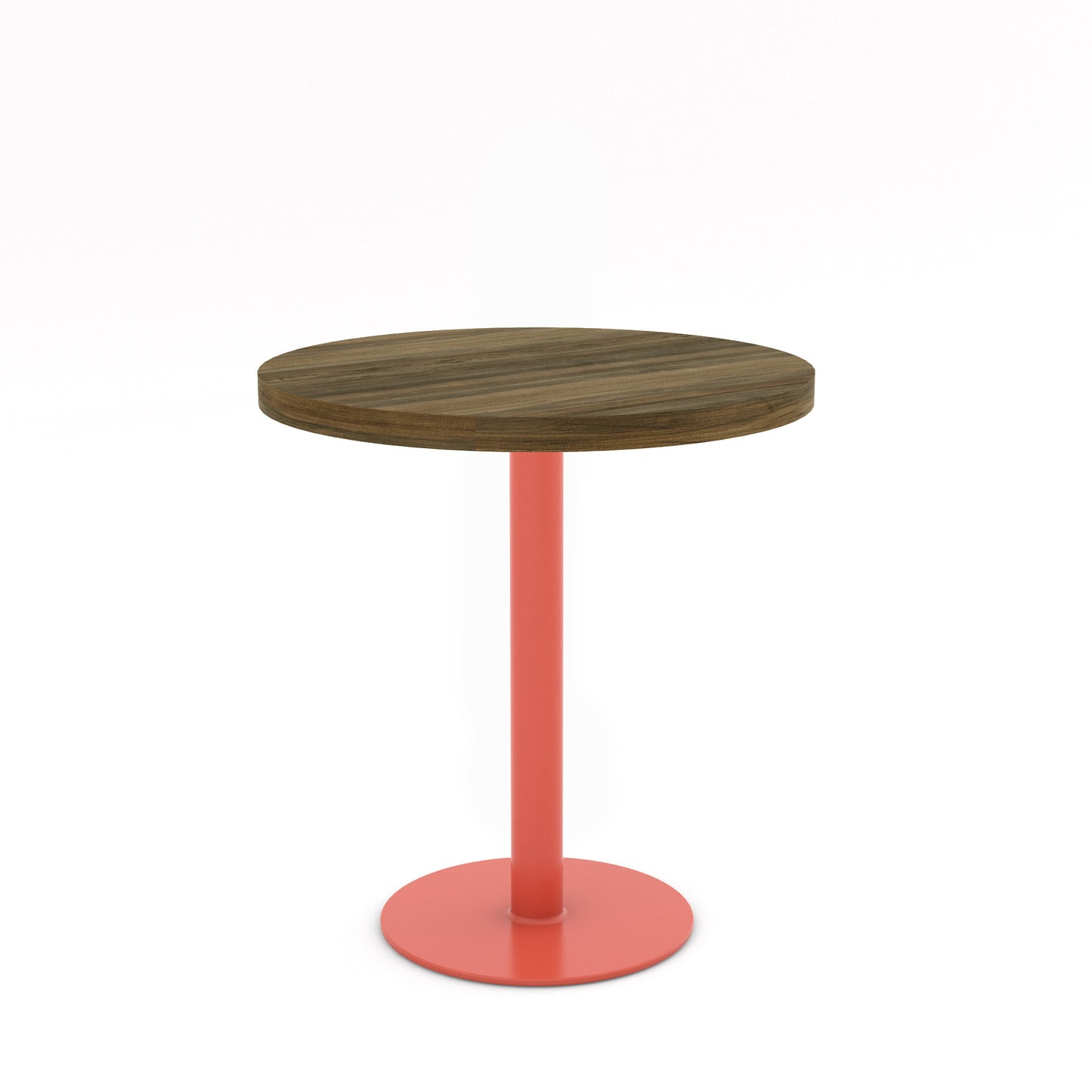 Salmon Pink / Walnut - Wood Veneer
