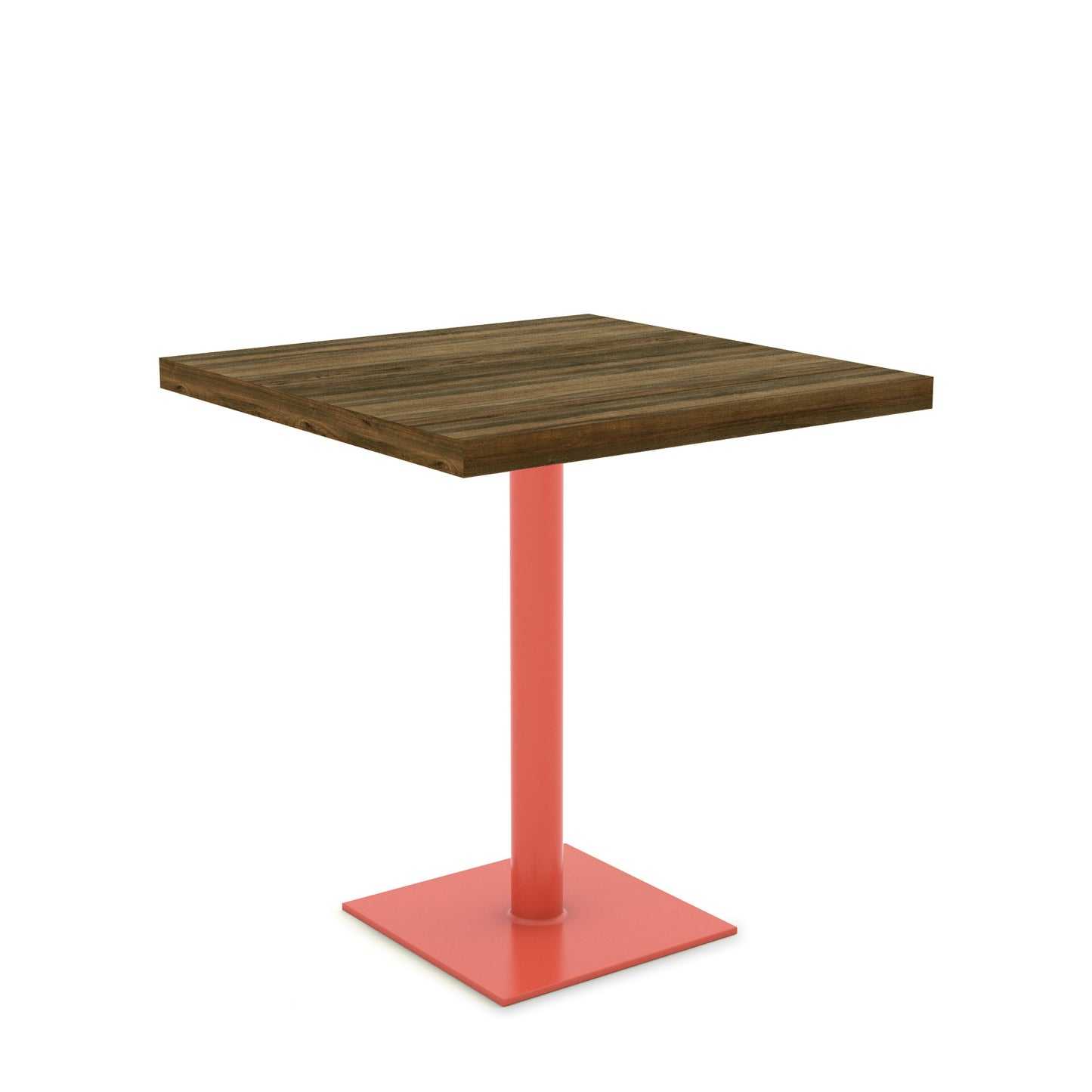 Salmon Pink / Walnut - Wood Veneer