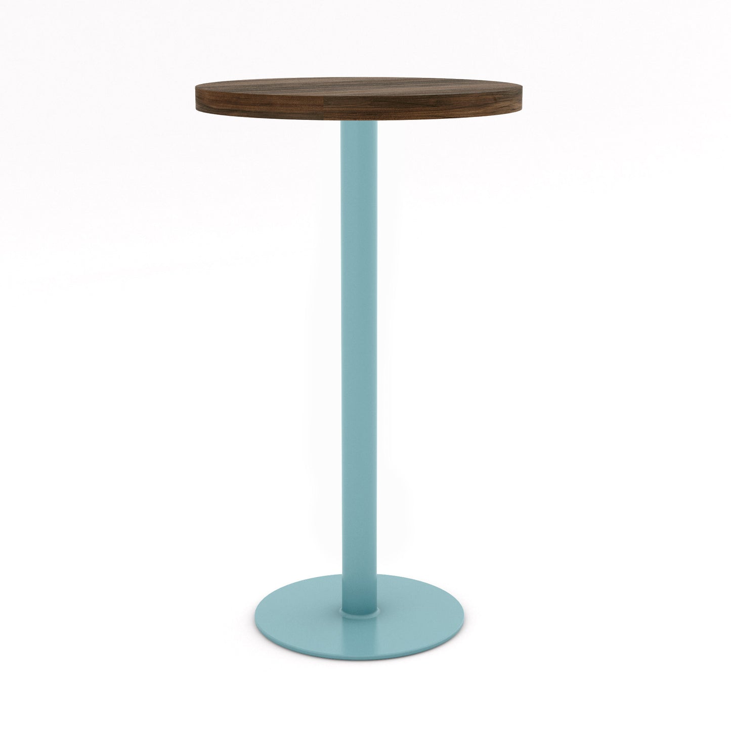 Pastel Turquoise / Walnut - Wood Veneer