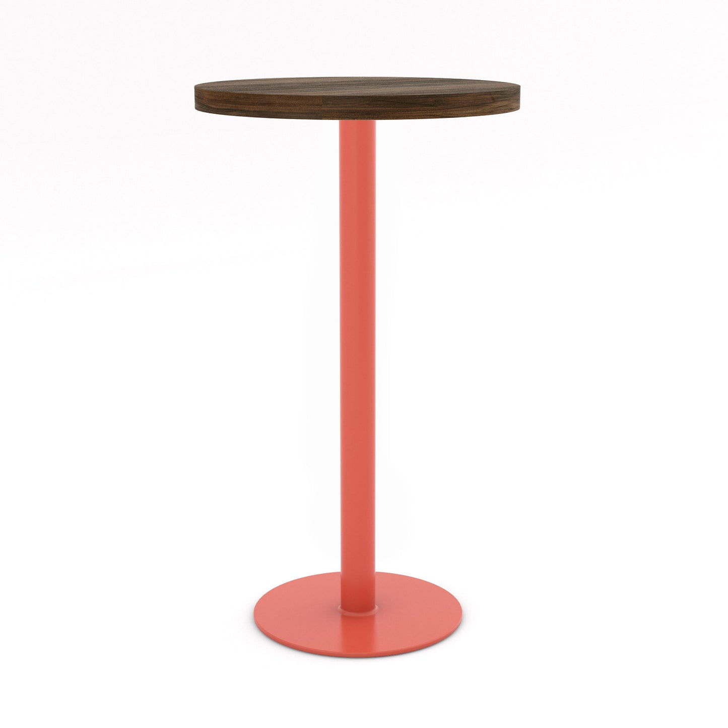 Salmon Pink / Walnut - Wood Veneer
