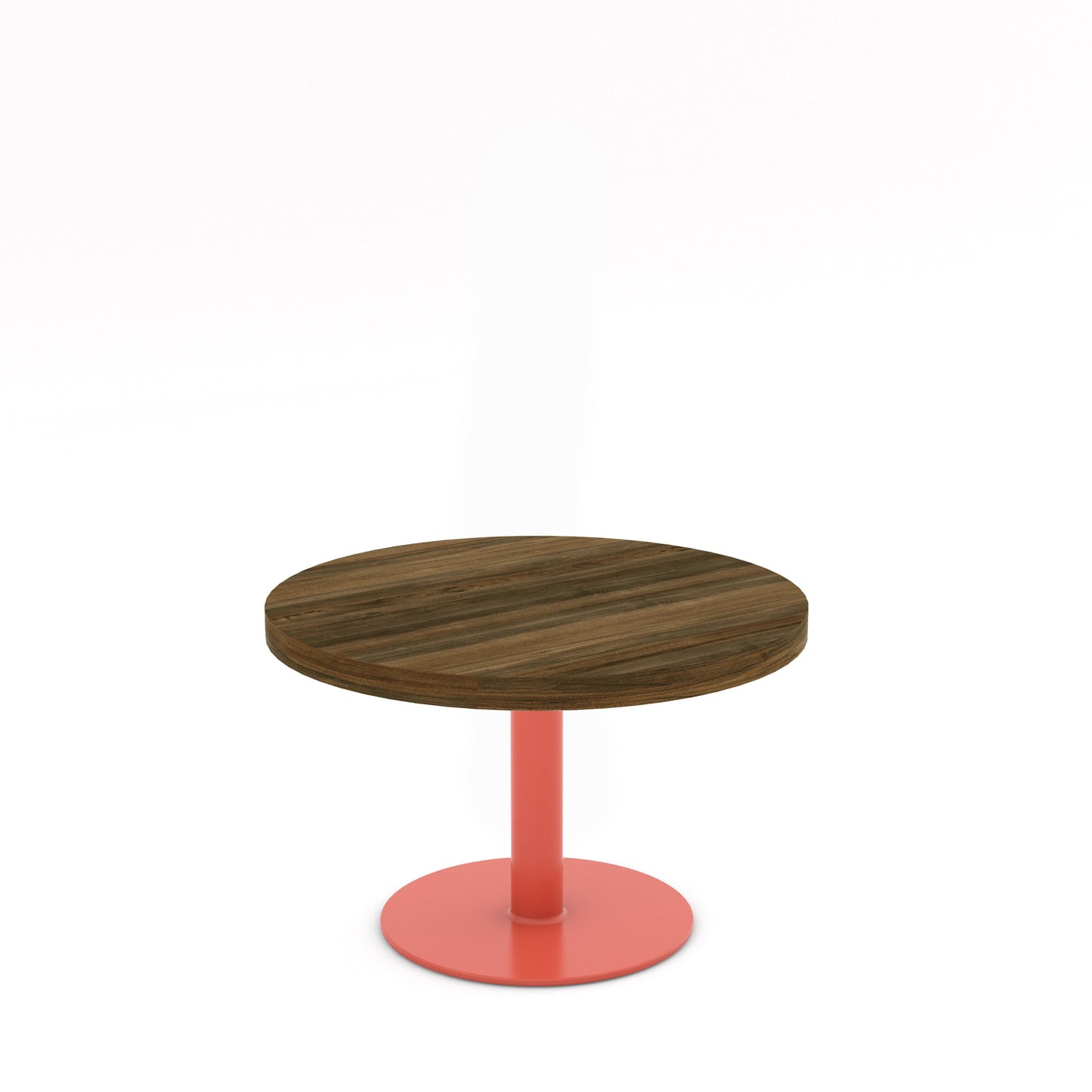Salmon Pink / Walnut - Wood Veneer