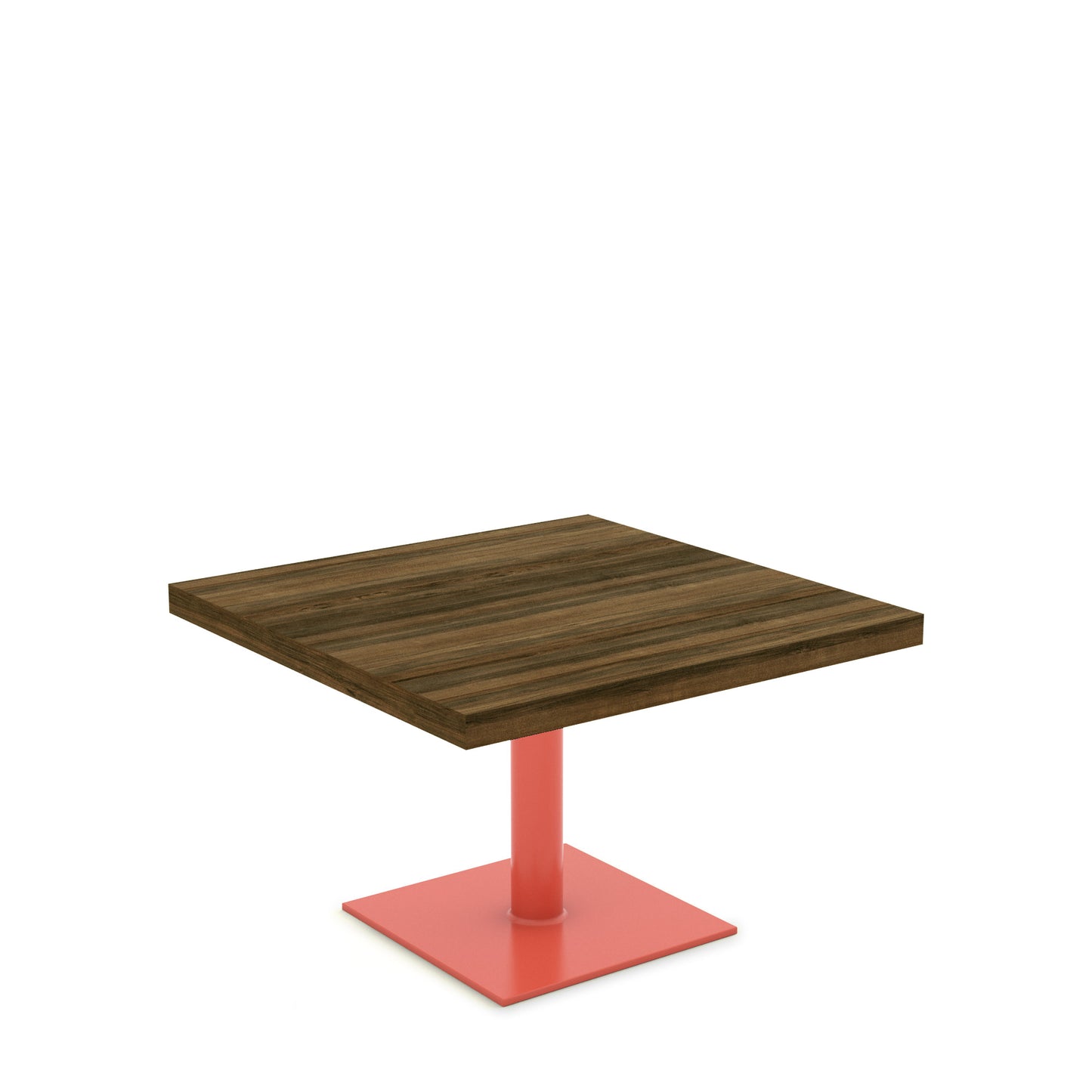 Salmon Pink / Walnut - Wood Veneer