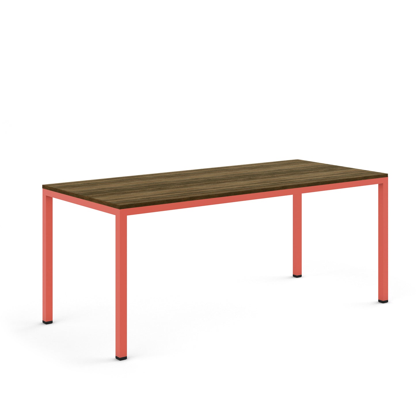 Salmon Pink / Walnut - Wood Veneer