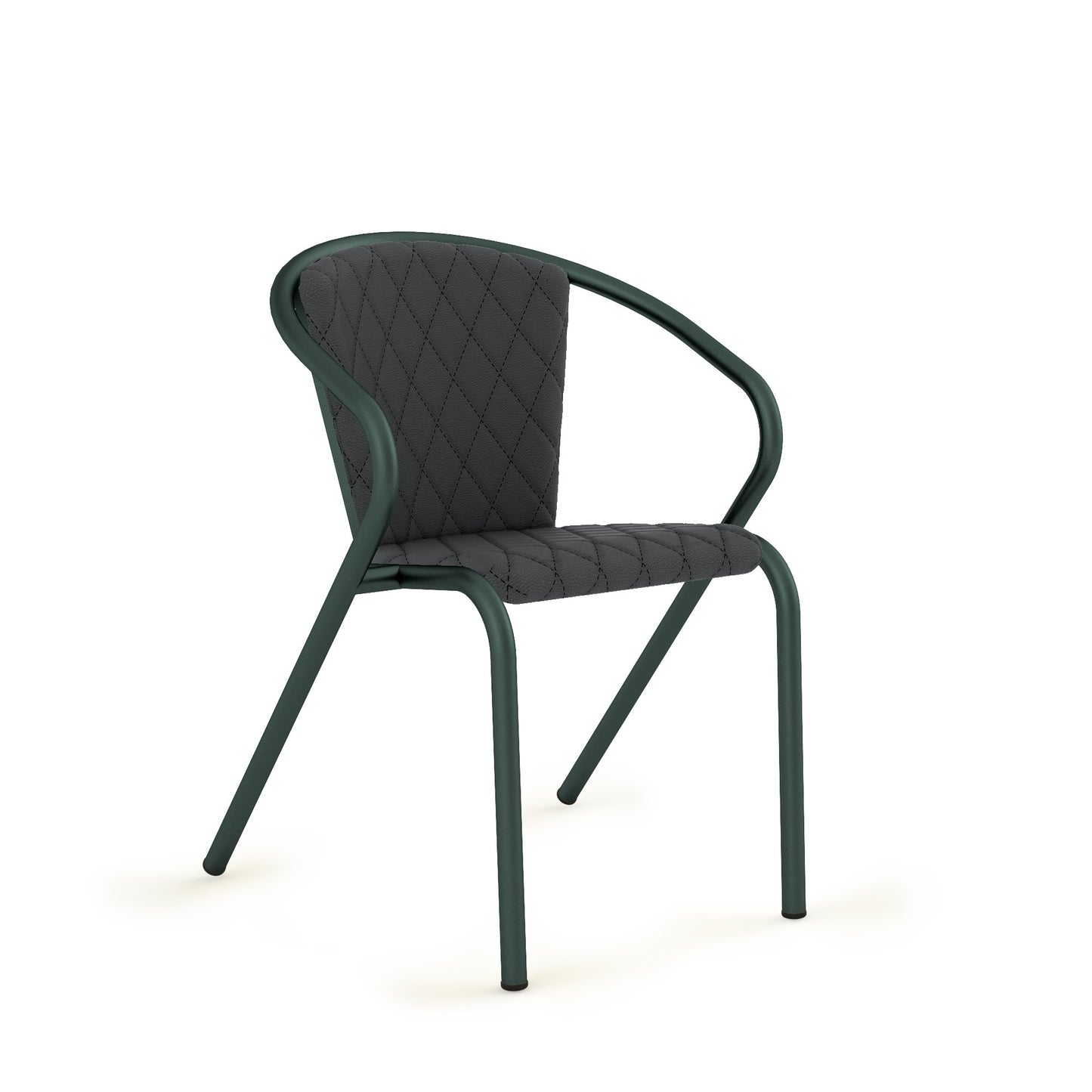 Basil Grain / Synthetic Leather - Graphite
