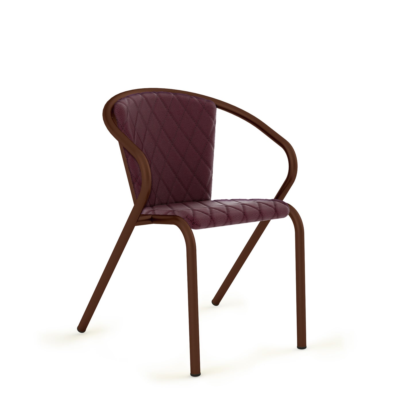 Espresso Grain / Synthetic Leather - Merlot