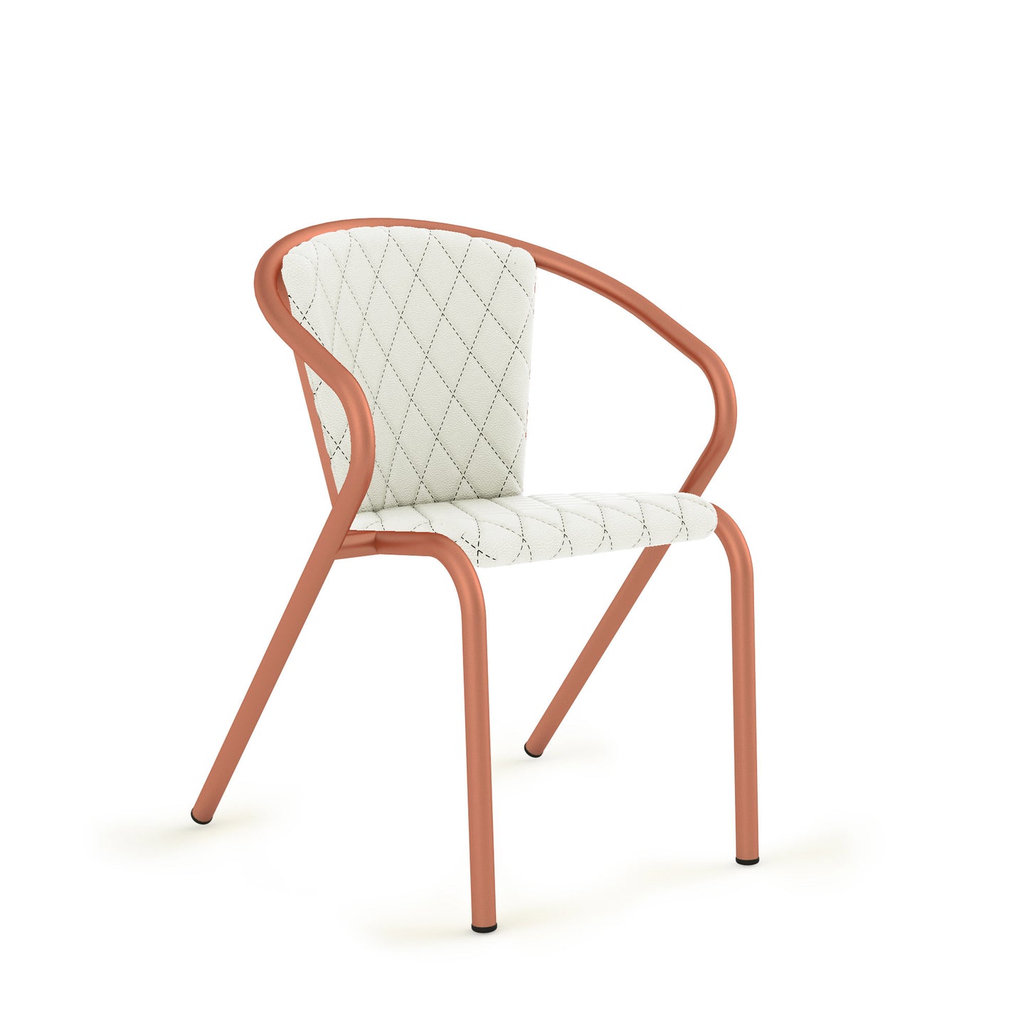 Sandstone Grain / Synthetic Leather - White