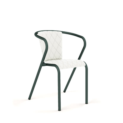 Basil Grain / Synthetic Leather - White