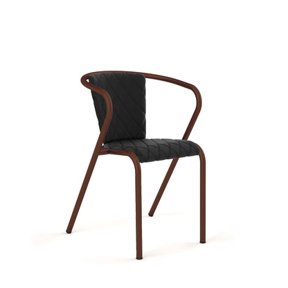 Espresso Grain / Synthetic Leather - Black