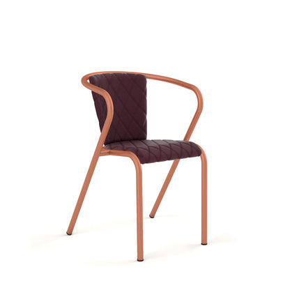 Sandstone Grain / Synthetic Leather - Merlot