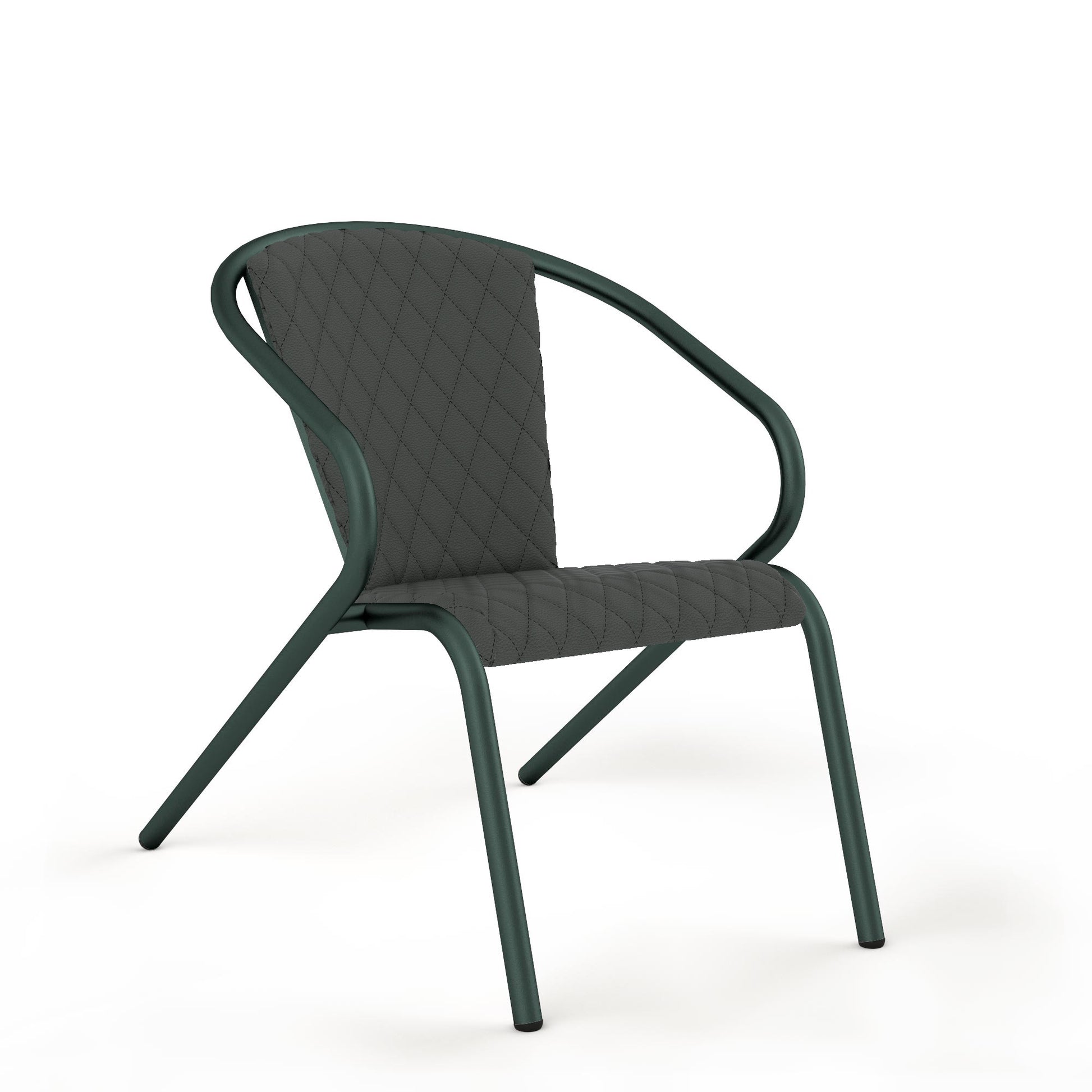 Basil Grain / Synthetic Leather - Graphite