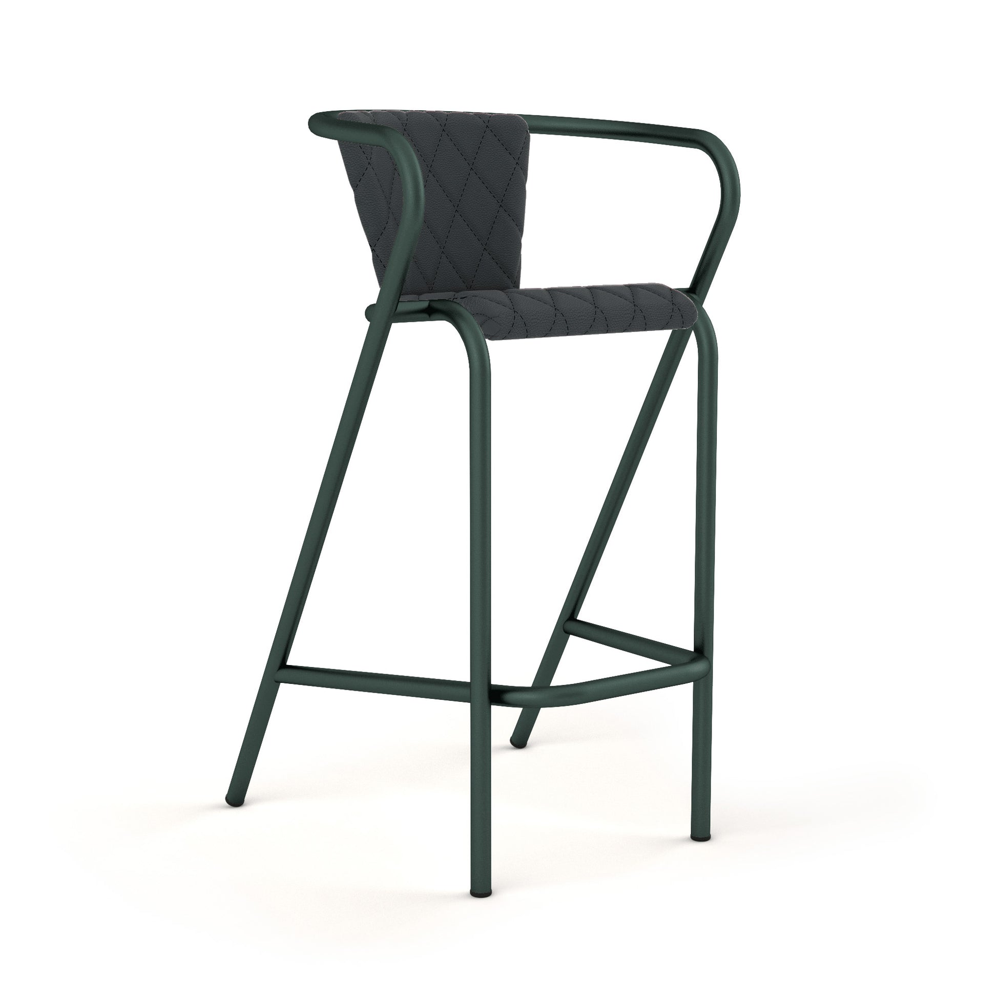 Basil Grain / Synthetic Leather - Graphite