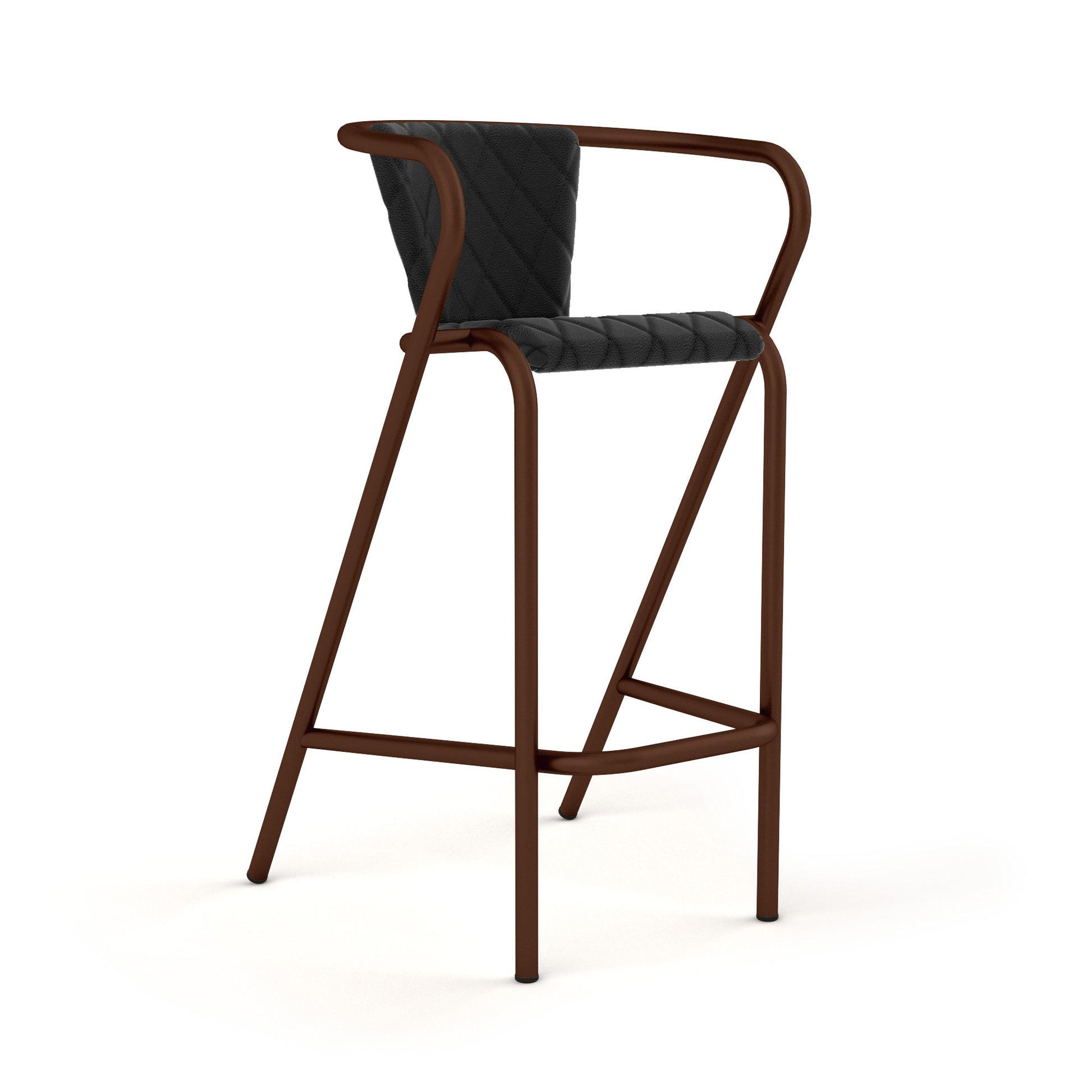 Espresso Grain / Synthetic Leather - Black