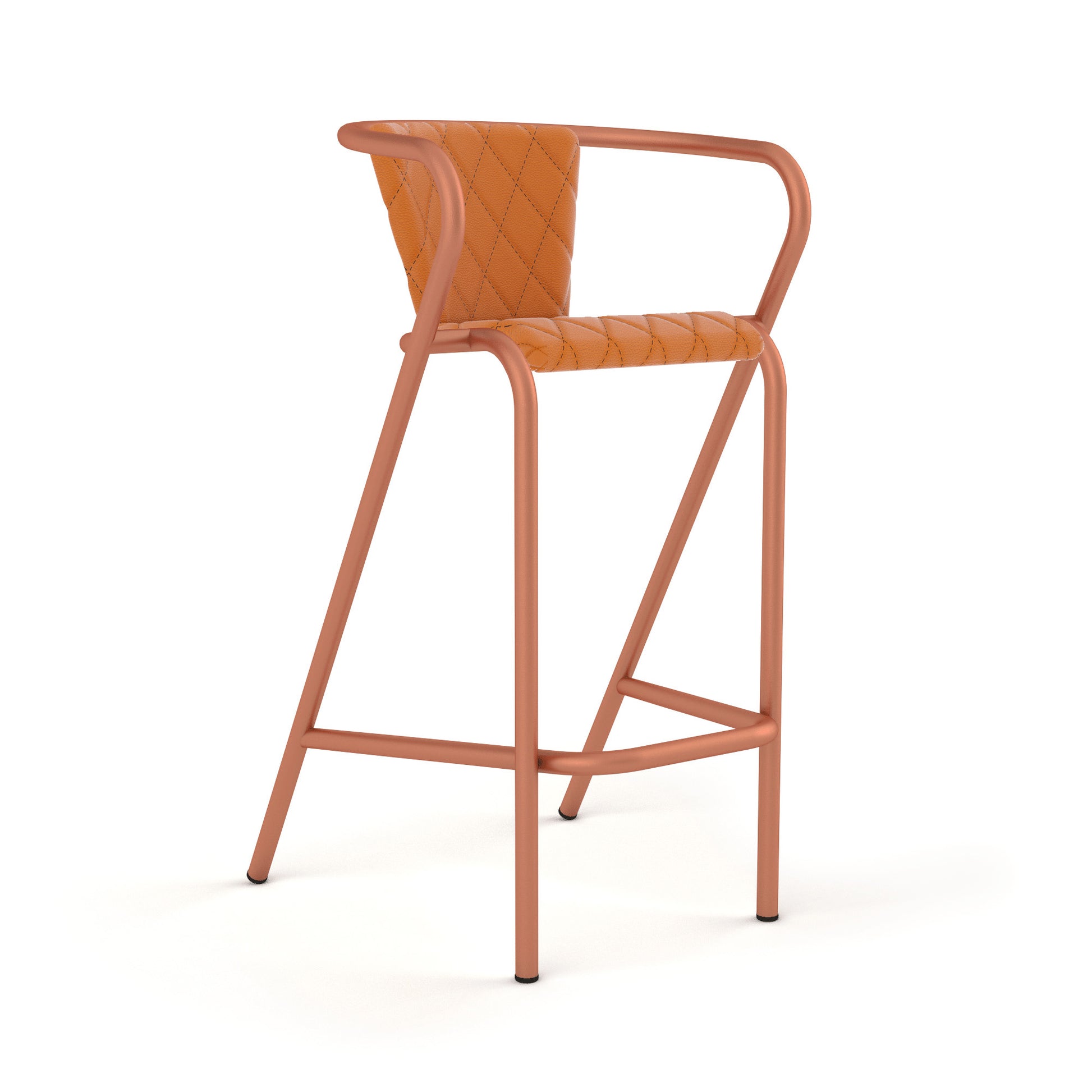 Sandstone Grain / Synthetic Leather - Clementine