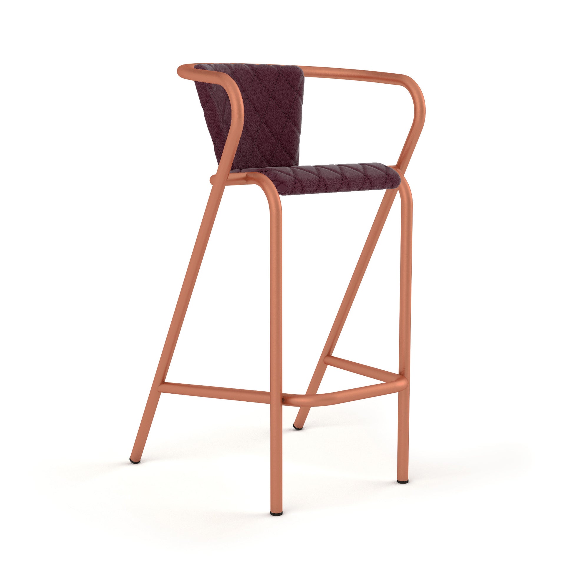 Sandstone Grain / Synthetic Leather - Merlot