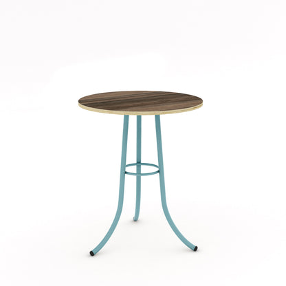 Pastel Turquoise / Walnut - Wood Veneer