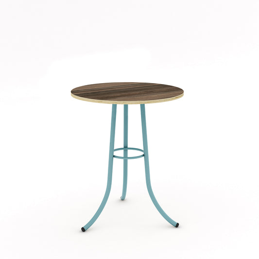 Pastel Turquoise / Walnut - Wood Veneer