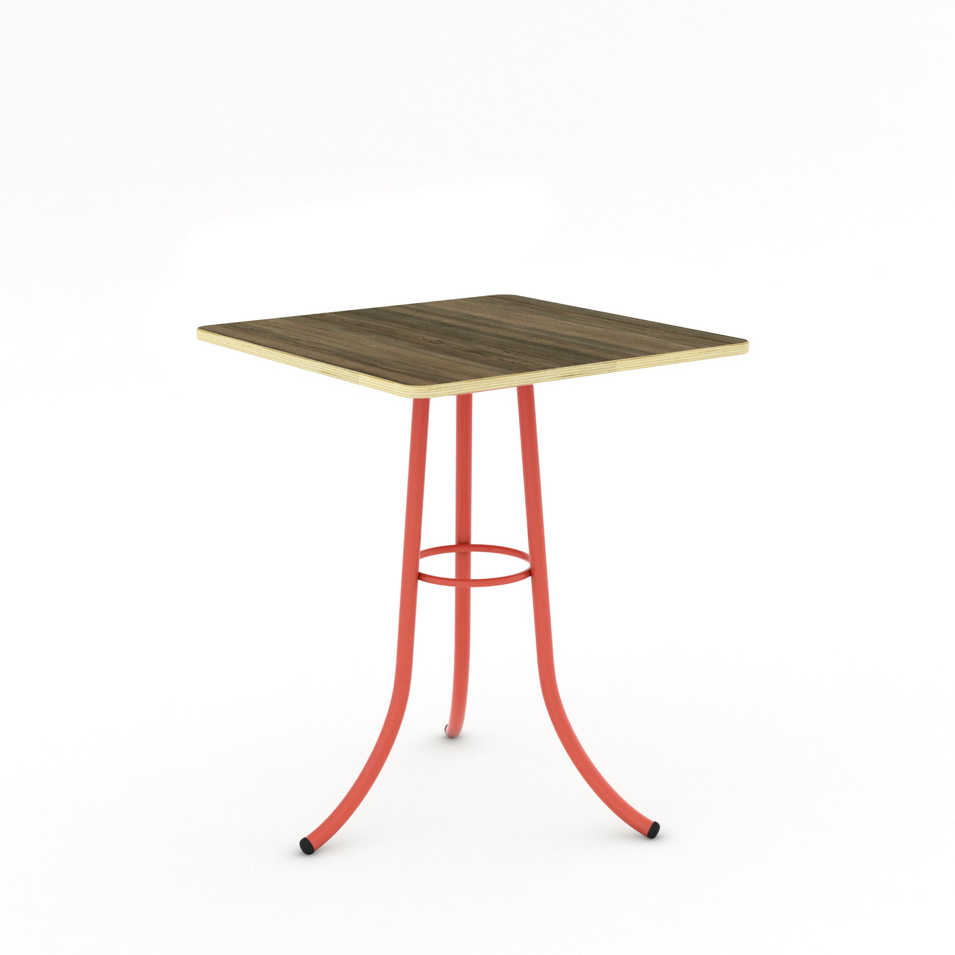 Salmon Pink / Walnut - Wood Veneer