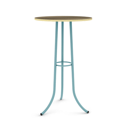 Pastel Turquoise / Walnut - Wood Veneer