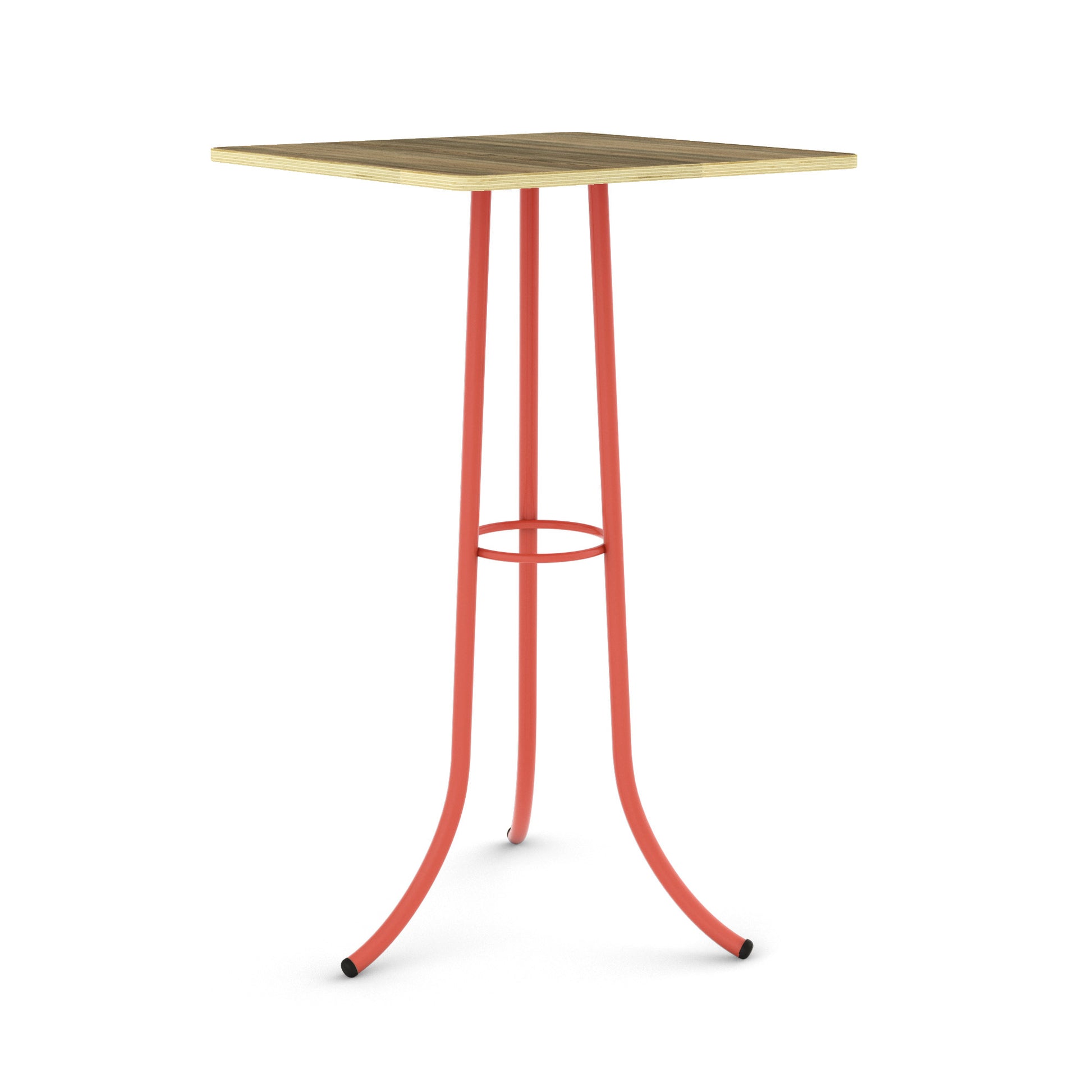 Salmon Pink / Walnut - Wood Veneer