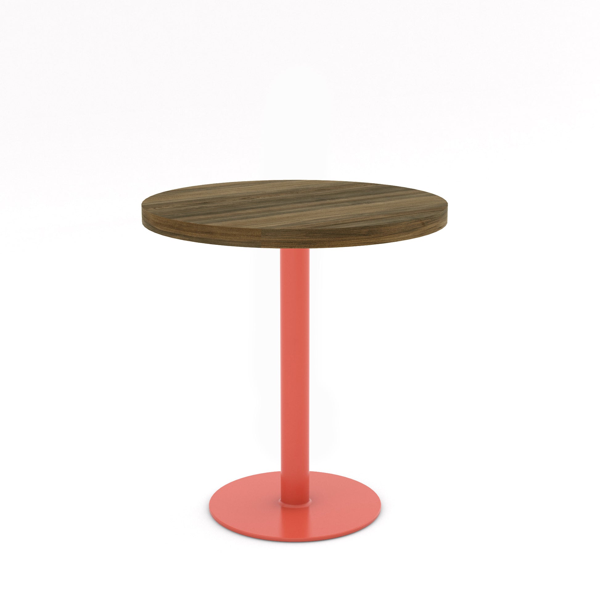 Salmon Pink / Walnut - Wood Veneer