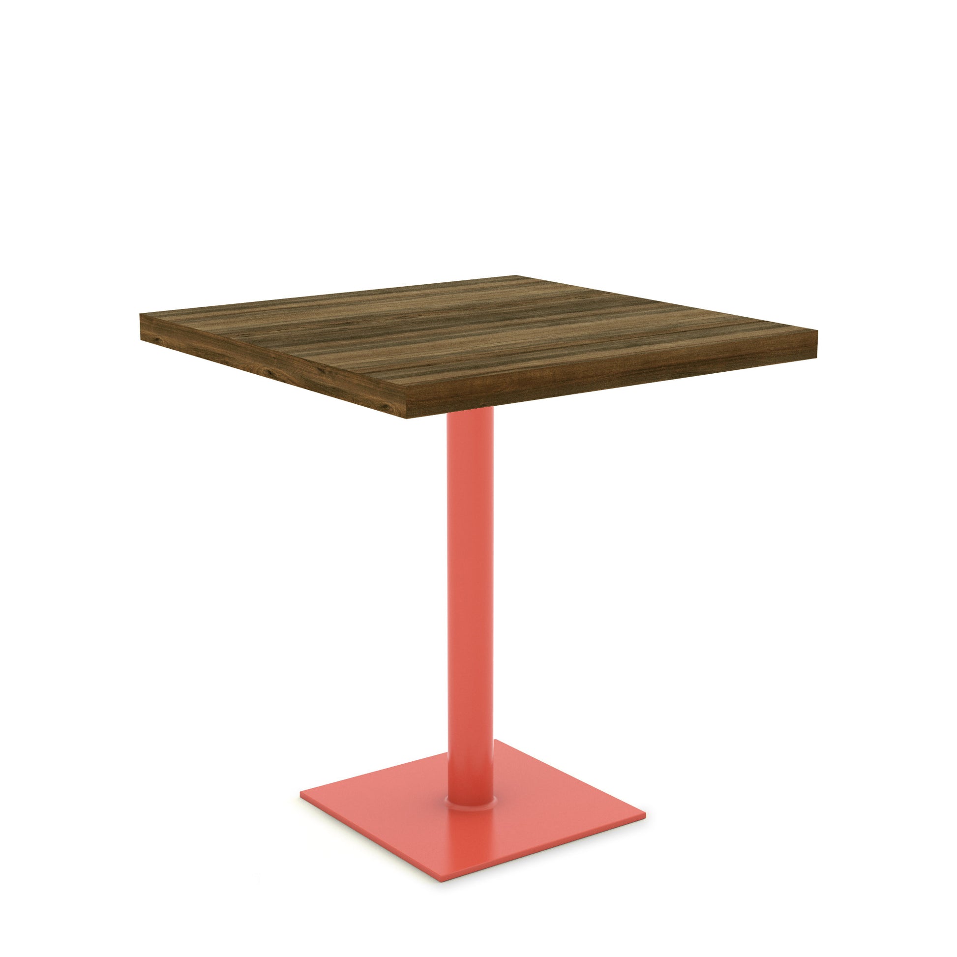 Salmon Pink / Walnut - Wood Veneer
