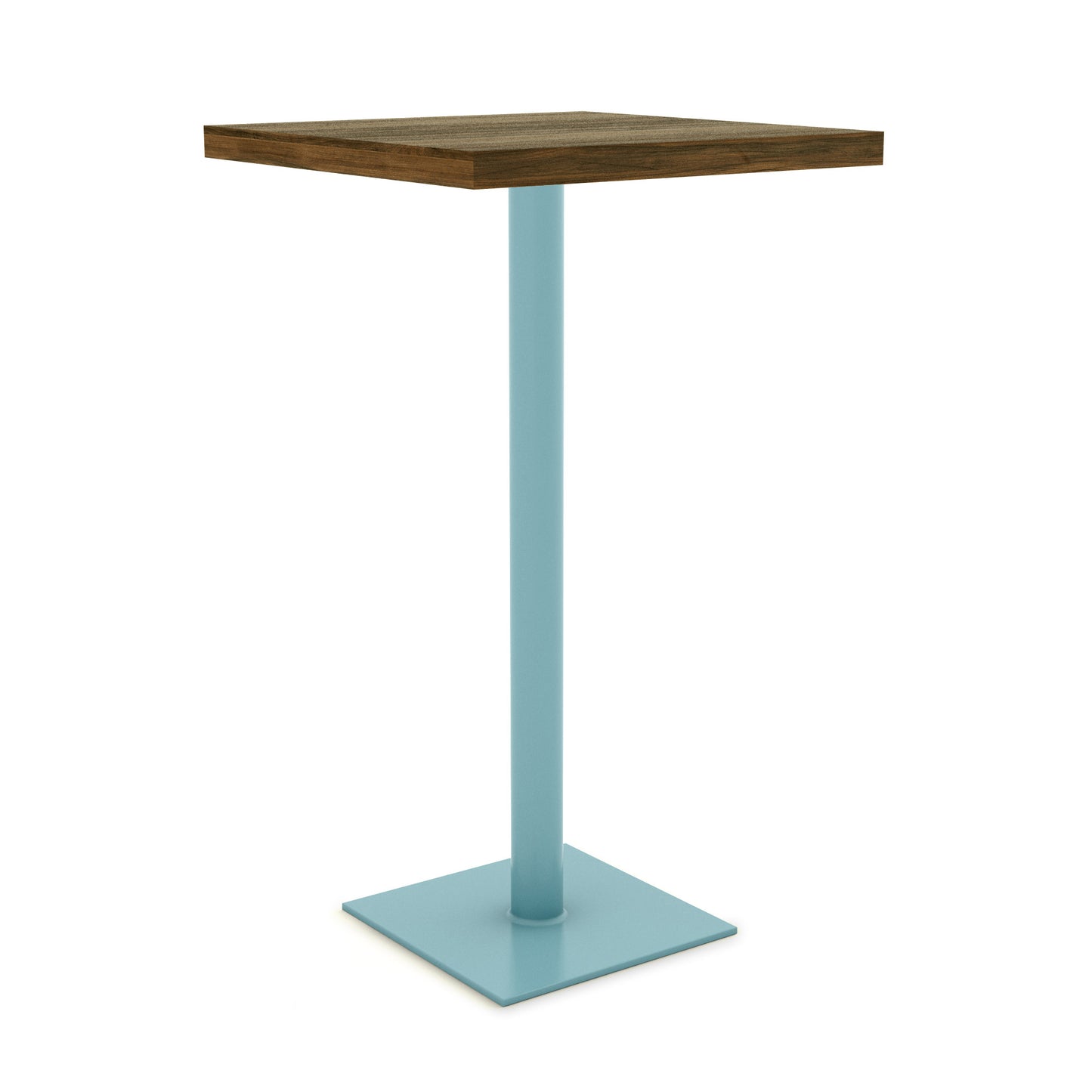 Pastel Turquoise / Walnut - Wood Veneer
