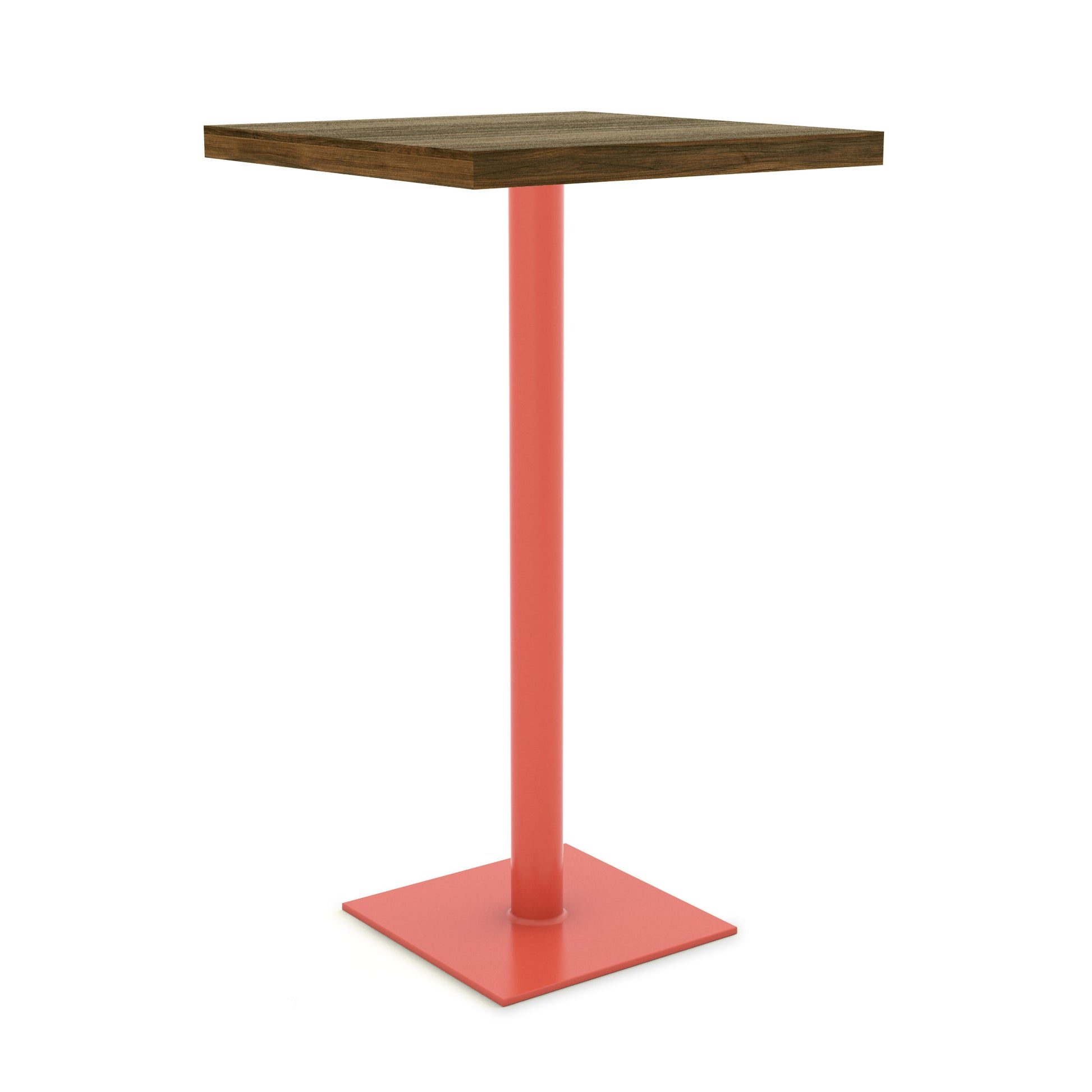 Salmon Pink / Walnut - Wood Veneer