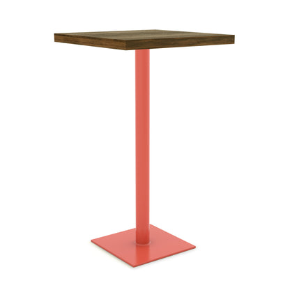 Salmon Pink / Walnut - Wood Veneer