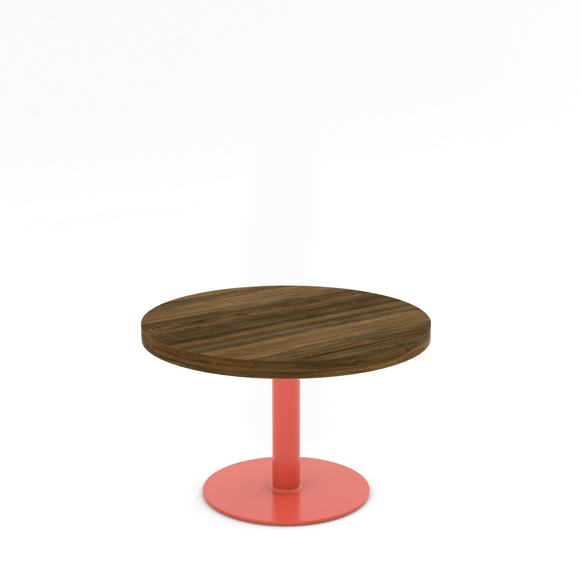 Salmon Pink / Walnut - Wood Veneer